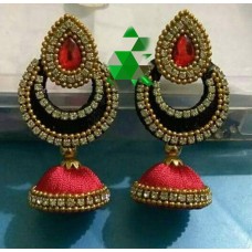 Earring  - Gold and Red